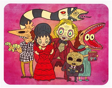 Three has its own history of magic from the aborigines to dante alighieri. Jellykoe print beetlejuice wedding | Pop culture art ...