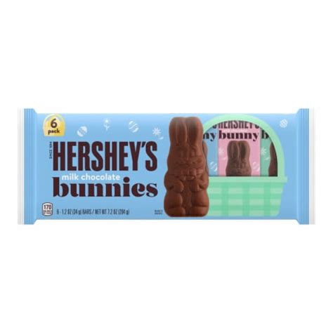 Hersheys Milk Chocolate Bunnies Easter Candy Packs 6 Ct 12 Oz Kroger