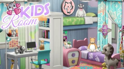 Animal Lover Kids Bedroom The Sims 4 Cats And Dogs Speed Build Youtube