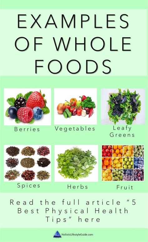 Examples Of Whole Foods Whole Food Diet Nutrition Recipes Whole