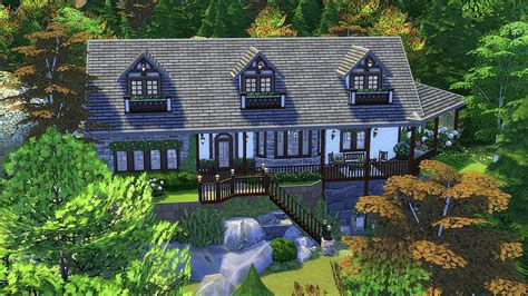 Country Home Part 1 The Sims 4 House Build Youtube