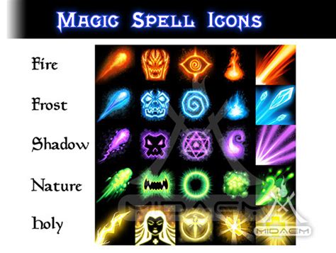 Magic Spell Icons 2d アイコン Unity Asset Store