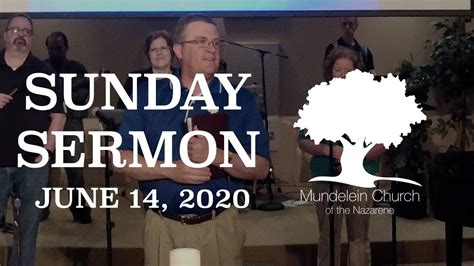 sunday sermon june 14 2020 youtube