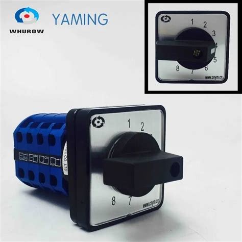 Yaming Electric Ac 500v 16a 8 Position Universal Latching Rotary