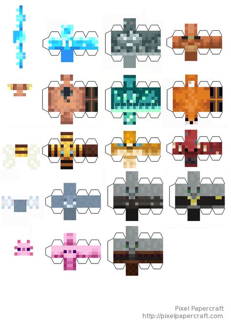 Pixel Papercraft Minecraft Toys