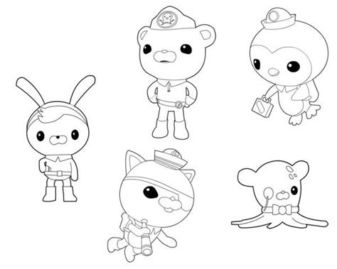 The Octonauts Characters Coloring Page Download And Print Online