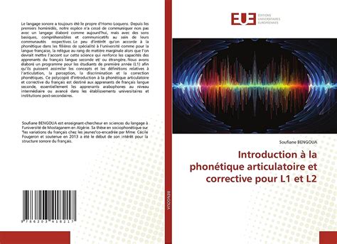 Amazon Fr Introduction La Phon Tique Articulatoire Et Corrective