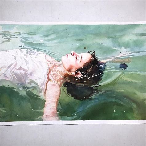Exquisite Watercolor Paintings Capture The Shimmering Sight Of Swimmers