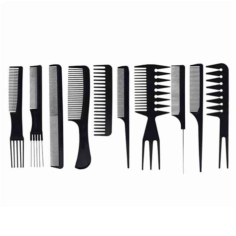 10pcs Professional Salon Plastic Hair Styling Comb Set Hairdressing