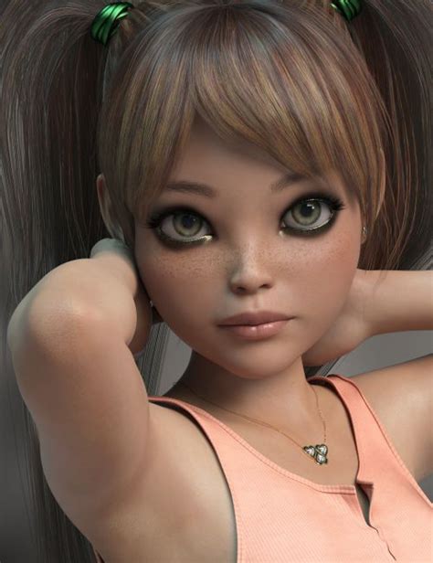 P D Misty HD For Genesis Female D Toon Character For Daz Studio