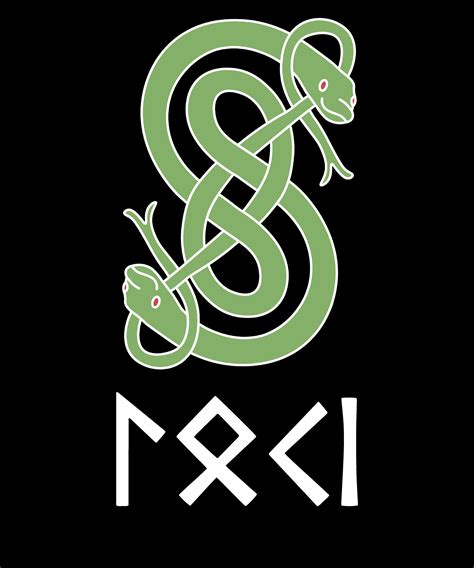 Loki Snake Symbol And Name Runes In 2023 Loki Norse Mythology Norse