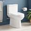Milazzo Two Piece Skirted Toilet  White Toilets And Bidets Bathroom