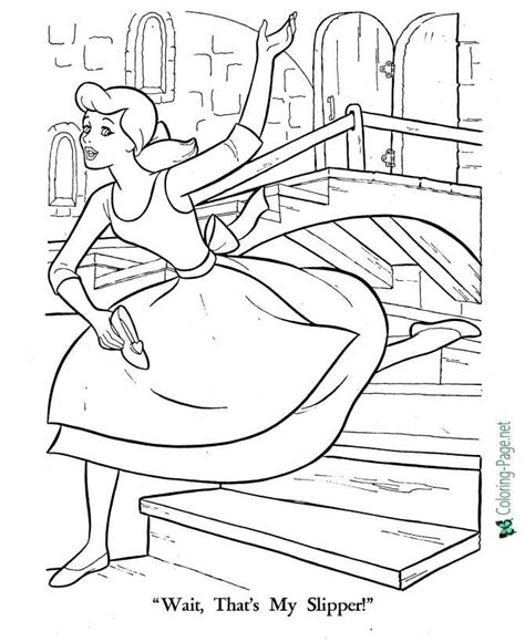 cinderella coloring pages that s my slipper