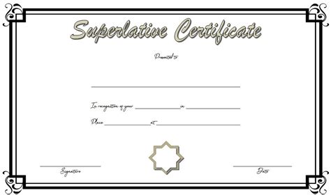 Superlative Certificate Templates Free 10 Great Designs Fresh