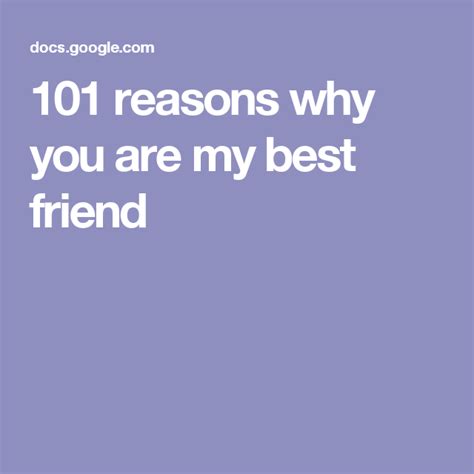 101 Reasons Why You Are My Best Friend Cute Best Friend Ts Best