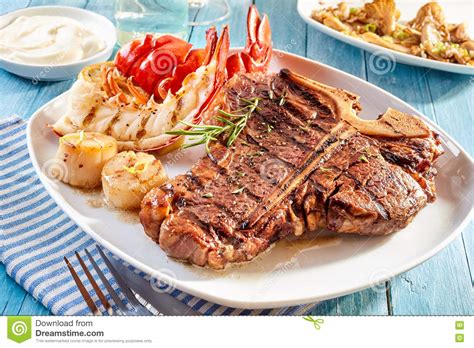 Check spelling or type a new query. Steak And Lobster Meal With Side Dishes Stock Image ...