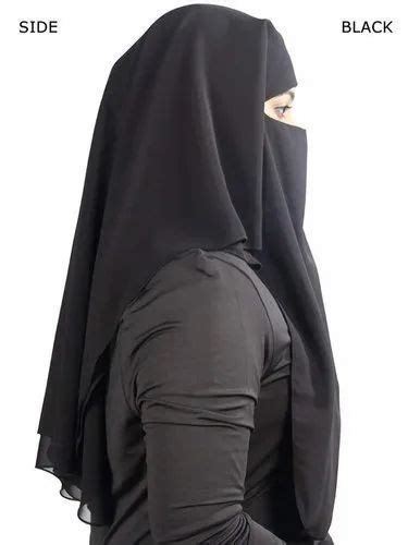 Black Women 3 Layer Muslim Naqab Size Free Size At Rs 65piece In Hapur