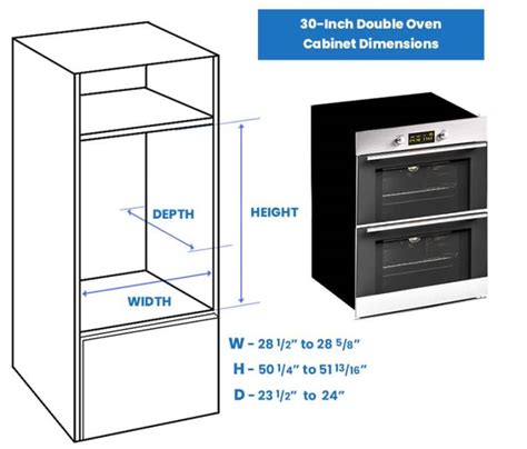 Double Oven Dimensions Standard And Top Brand Sizes Designing Idea