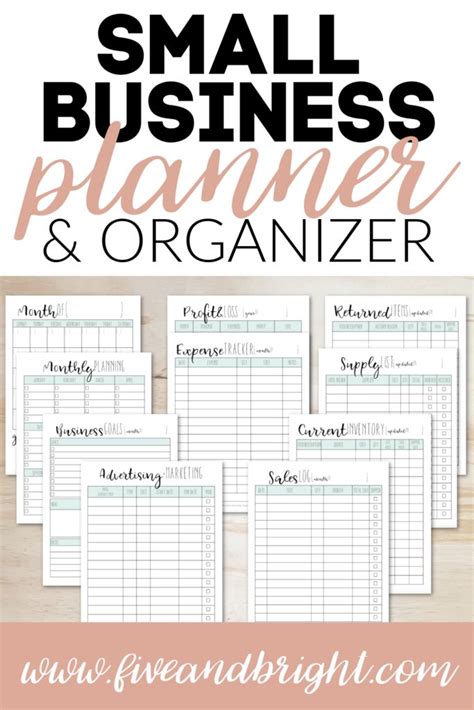 Small Business Planner And Organizer Small Business Planner Business
