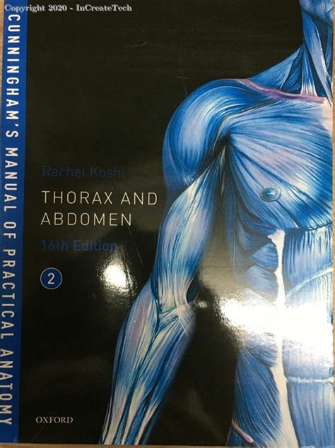 Cunninghams Manual Of Practical Anatomy Volume 2 Thorax And Abdomen