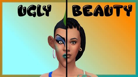Les Sims 4 Cas Ugly To Beauty Challenge Youtube