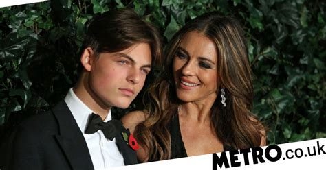 liz hurley son damian liz hurley shares details about divorce from arun nayar initially