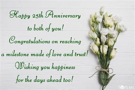 25th Wedding Anniversary Wishes Messages Quotes And Pictures Webprecis