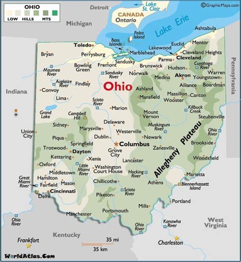 Ohio Maps And Facts Ohio Map Ohio Travel Ohio History