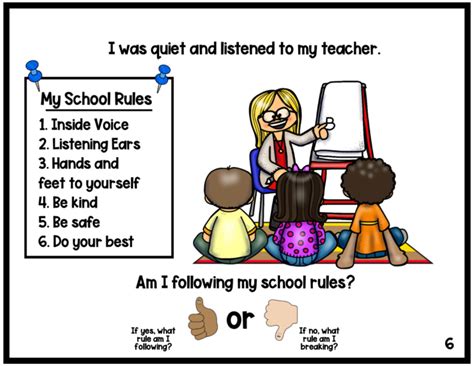 Following The School Rules Social Emotional Learning Lesson Annies