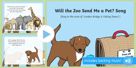 Will The Zoo Send Me A Pet Song Powerpoint