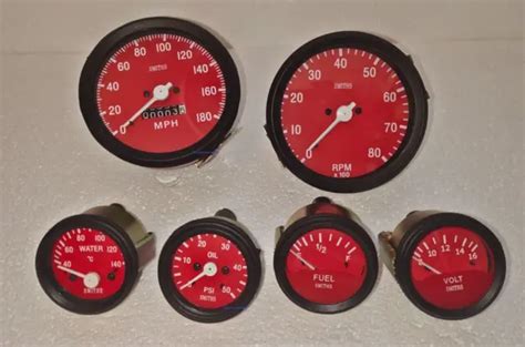 Smiths Kit Elec Temp Oil Fuel Volt Gauge Mph Speedo Rpm Mm Rb Picclick