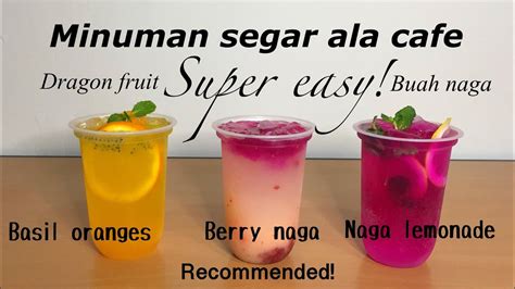 Gampang Resep Minuman Kekinian Ala Cafe Minuman Dari Buah Naga Dan