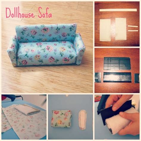 Dollhouse Sofa Dollhouse Miniature Tutorials Dollhouse Miniatures Diy