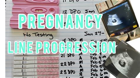 Pregnancy Test Line Progression Line Positive At 19 Dpo Youtube