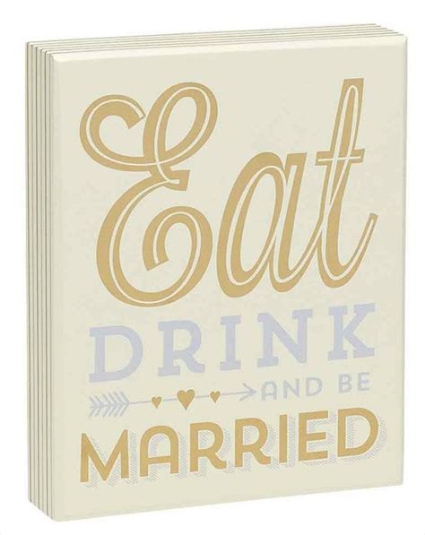 Eat Drink And Be Married Wooden Box Sign By Theshenlicollection