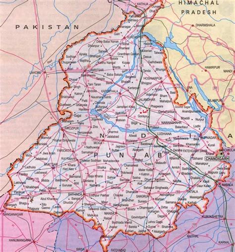 Map Of Punjab