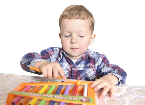 Boy Playing The Xylophone Stock Photography Image 3496182