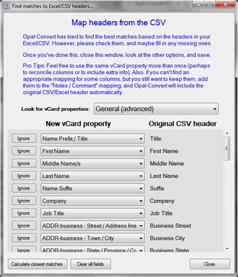 Opal Convert VCF To CSV To VCF VCard