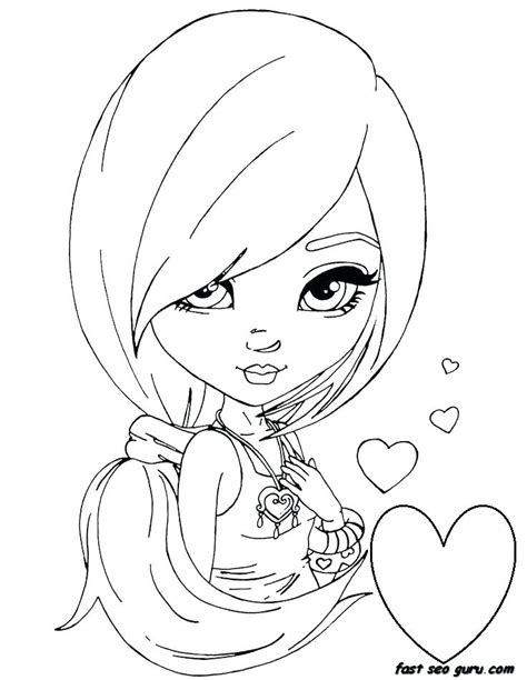 Coloring Pages Girly At Getdrawings Free Download