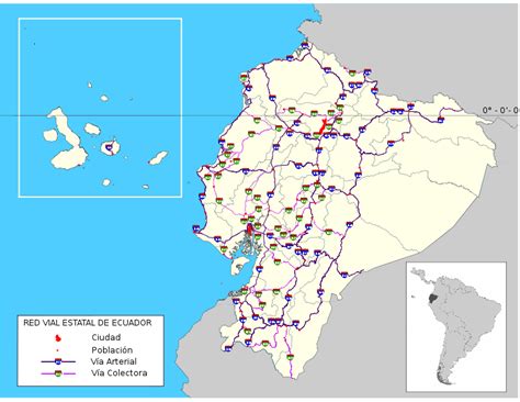 Mapa De Carreteras De Ecuador Ecuador Noticias