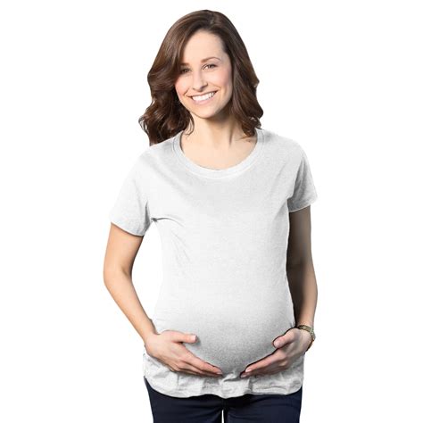 Women S Maternity Shirt Comfortable Pregnancy Tee Plain Blank I M Pregnant Top