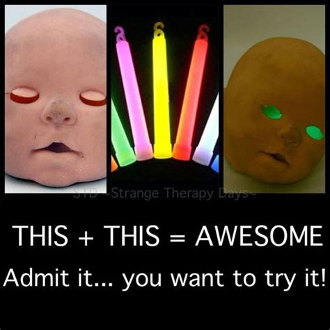 Super Simple Idea Doll Heads And Glow In Dark Lights Like The Night