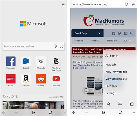 Microsoft Edge Browser For Iphone Launches On App Store Aivanet