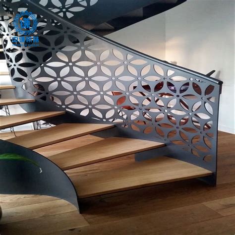 China Oem Decorative Metal Laser Cut Wall Panels Stair Railing Baluster