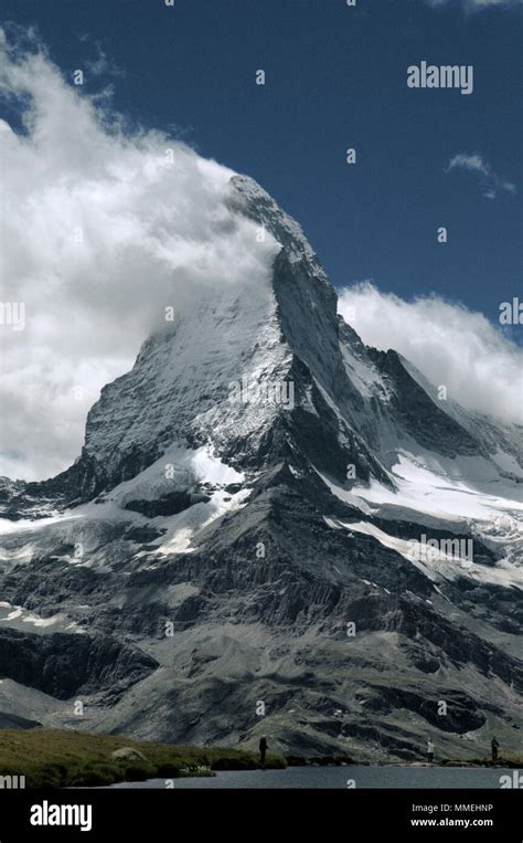 Matterhorn From Valais Showing Banner Cloud Formation Stock Photo Alamy