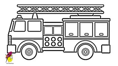 Fire Truck How To Draw A Fire Truck Youtube