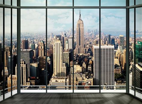 New York City View Wall Mural Wallpaper Online Shop