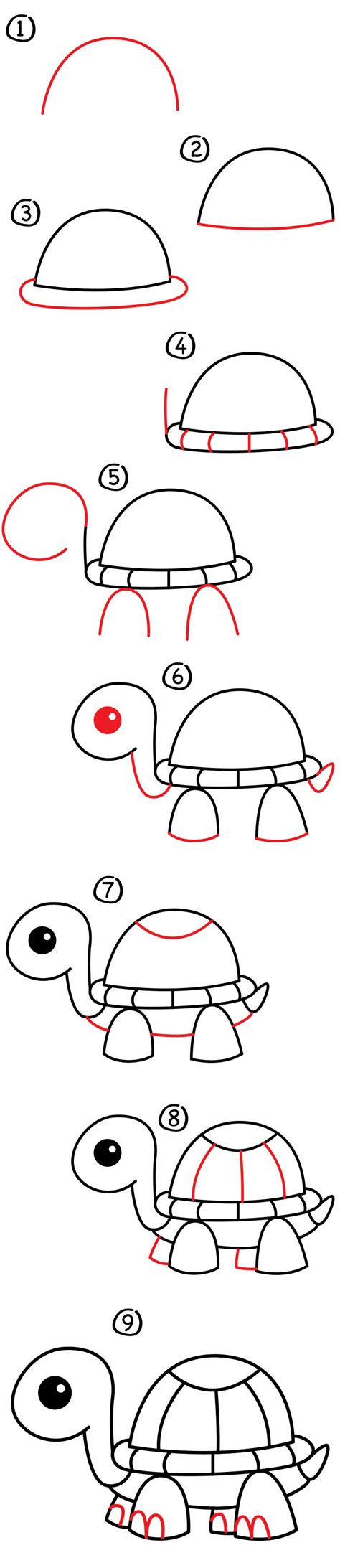 How to draw a turtle here you will learn to draw 5 different types of turtles. How To Draw A Cartoon Turtle - Art For Kids Hub