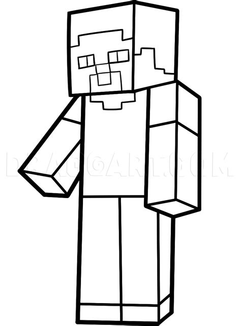 How To Draw Steve From Minecraft Minecraft Steve Step By Step