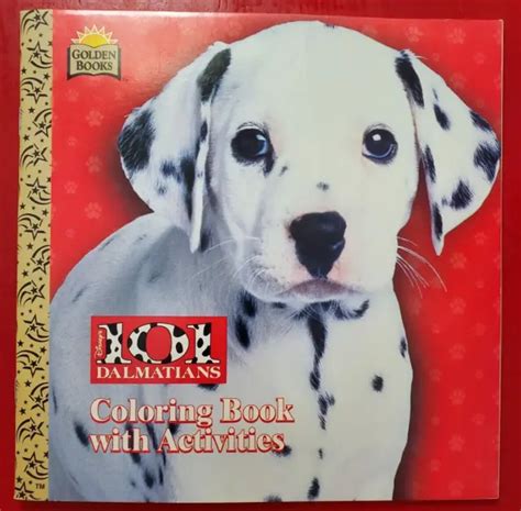 Vtg Disney 101 Dalmatians Coloring Activity Book 1996 ~ Golden Books